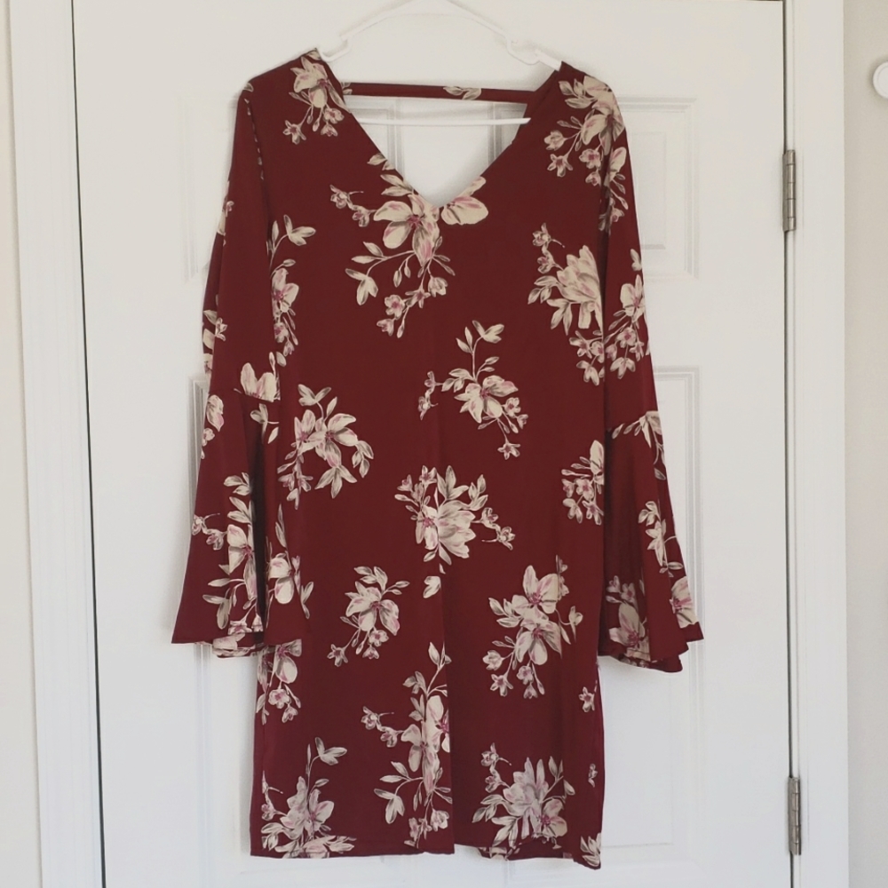 Collective Concepts Burgundy Dress in Large